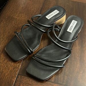 Steve Madden Black Strappy Heels